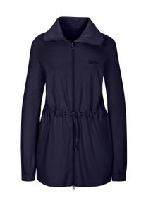 Shirtjacke WITT "Freizeitjacke Sweatjacke, auf Taillenh&ouml;he weitenregulierbar", Damen, Gr. 48/50, blau (marine), Basic, Shirts Shirtjacke