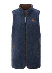 Jerseyweste WITT "Teddy-Weste Teddyweste mit Rei&szlig;verschluss", Damen, Gr. 44, rauchblau, Wirkware, , Sportlich, Westen Jerseyweste
