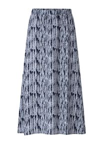 Schlupfrock SIEH AN "Rock A-Linien-Rock", Damen, Gr. 52, grau (taubenblau, ecru, bedruckt), Web, Stoff, , Basic, R&ouml;cke Schlupfrock