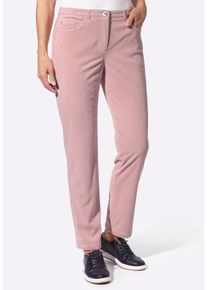 5-Pocket-Hose WITT "Cord-Hose Cordhose in 5-Pocket-Form", Damen, Gr. 46, Normalgr&ouml;&szlig;en, rosa (hortensie), Cord, , Sportlich, schmal, Hosen 5-Pocket-Hose