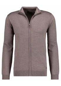 Collegejacke Ragman, Herren, Gr. 5XL (60/62), braun (macchiato), 100% Wolle, Jacken Collegejacke