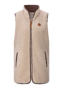 Jerseyweste WITT "Teddy-Weste Teddyweste mit Rei&szlig;verschluss", Damen, Gr. 42, elfenbein, Wirkware, , Sportlich, Westen Jerseyweste