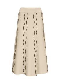 CR&Eacute;ATION L Schlupfrock CREATION L "Lyocell-Polyamid-Strickrock Strickrock mit 70% Lyocell", Damen, Gr. 5, beige (champagner, schwarz), Strick, , Modisch, R&ouml;cke Schlupfrock