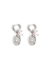 Adelia&acute;s Paar Ohrh&auml;nger ADELIA&acute;S "Ohrringe Ohrh&auml;nger mit Muschelanh&auml;ngern und Perlen aus Edelstahl", silber (silberfarben), Ohrringe, Damen, Einheitsgr&ouml;&szlig;e, Edelstahl, Paar Ohrh&auml;nger, Modisch gestalteter Modeschmuck mit ovalen Muschelanh&auml;ngern und Perlenakzenten