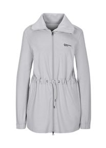 Shirtjacke WITT "Freizeitjacke Sweatjacke, auf Taillenh&ouml;he weitenregulierbar", Damen, Gr. 52/54, wei&szlig; (grau, meliert), Basic, Shirts Shirtjacke