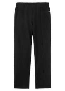 Schlupfhose sheego "Schlupfhose Schlupfhose aus Interlock, gerade Form", Damen, Gr. 52, Normalgr&ouml;&szlig;en, schwarz, Sportlich, Hosen Schlupfhose, aus Interlock, mit elastischem Bund