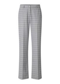 Marlene-Hose SIEH AN "Hose Hose mit weitem Bein", Damen, Gr. 54, Normalgr&ouml;&szlig;en, grau (hellgrau, schwarz, bedruckt), Web, Stoff, , Modisch, weit, Hosen Marlene-Hose