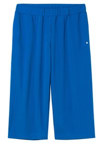 Stoffhose sheego "Hose Culotte mit Schlupfbund", Damen, Gr. 5, Normalgr&ouml;&szlig;en, blau (kobaltblau), Modisch, Hosen Stoffhose