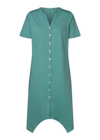 Sommerkleid SIEH AN "Kleid A-Linien-Kleid", Damen, Gr. 48, Normalgr&ouml;&szlig;en, gr&uuml;n (salbei), Basic, V-Ausschnitt, Kleider Sommerkleid