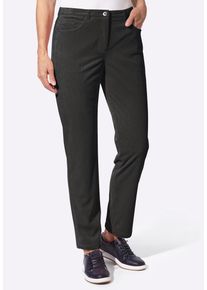 5-Pocket-Hose WITT "Cord-Hose Cordhose in 5-Pocket-Form", Damen, Gr. 46, Normalgr&ouml;&szlig;en, schwarz (graphit), Cord, , Sportlich, schmal, Hosen 5-Pocket-Hose
