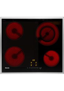 MIELE Elektro-Kochfeld, schwarz, B:57,4cm H:4,2cm T:50,4cm, Kochfelder, Sicher &ndash; dreistufige Restw&auml;rmeanzeige f&uuml;r jede Kochzone, Elektro-Kochfeld