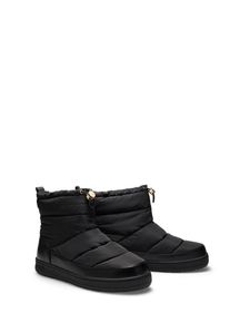 Winterboots Guess "VICENT", Damen, Gr. 40, Textil, schwarz, Lederimitat, Textil, Schuhe Winterboots, Boots mit Zugkordel, in sportlich-casualer Optik