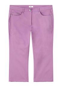 5-Pocket-Hose sheego "7/8-Hose 7/8-Hose in leichter Bootcut-Form", Damen, Gr. 58, Normalgr&ouml;&szlig;en, lila (orchidee), Modisch, Hosen 5-Pocket-Hose