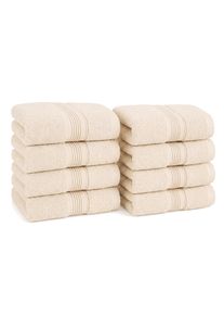 Gaestehandtuecher OTTO HOME "Finnja, 8 Premium G&auml;stehandt&uuml;cher, 550 gr/m&sup2;, 30x50cm", beige, B:50cm L:30cm, Frottier, Frottier, Handt&uuml;cher, Gaestehandtuecher, 100% Baumwolle, unifarben, schwer & flauschig, 5 Jahre Garantie