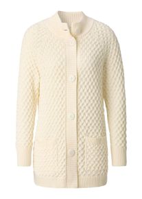 Strickjacke WITT "Long-Strickjacke Longstrickjacke mit Taschen", Damen, Gr. 36, beige (champagner), Modisch, Strickjacken Strickjacke