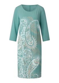CR&Eacute;ATION L Jerseykleid CREATION L "Modal-Jerseykleid Jerseykleid mit einfarbigem R&uuml;ckenteil", Damen, Gr. 4, Normalgr&ouml;&szlig;en, gr&uuml;n (salbei, kalkmint, bedruckt), Elegant, Rundhals, Kleider Jerseykleid