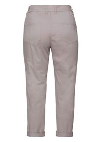 Stoffhose sheego "7/8-Hose 7/8-Hose in schmaler Form", Damen, Gr. 48, Normalgr&ouml;&szlig;en, silbergrau, Web, Stoff, , Modisch, schmal, Hosen Stoffhose, in Baumwoll-Stretch-Qualit&auml;t