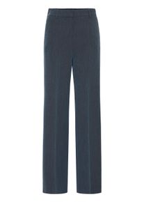 Stoffhose B.Young "Damen Casual BYDANTA", Damen, Gr. 46, N-Gr, blau (navy blazer melange), Obermaterial: 64% Polyester PES. 32% Viskose CV. 4% Elasthan EL., Hosen Stoffhose