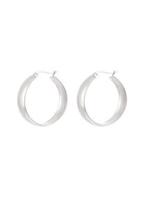 Adelia&acute;s Paar Creolen ADELIA&acute;S "Ohrringe Creolen aus Edelstahl mit strukturierter Au&szlig;enseite", silber (silberfarben), Ohrringe, Damen, Einheitsgr&ouml;&szlig;e, Edelstahl, Paar Creolen, Dieser trendige Modeschmuck zeichnet sich durch die strukturierte Au&szlig;enseite aus