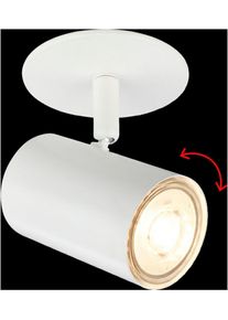 Briloner Leuchten LED Aufbaustrahler "ALAN", wei&szlig; (wei&szlig; matt), 1, H: 6cm, 1 Stk., Leuchten, 8,5x13 cm, Wohnzimmer, Schlafzimmer, Flur, K&uuml;che, LED Aufbaustrahler