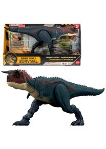 Actionfigur Mattel "Jurassic World, Charge 'N Chomp Carnotaurus", blau (bunt), Spielfiguren, Kinder, Kunststoff, Actionfigur, mit Bei&szlig;-Angriff und Br&uuml;llger&auml;usch