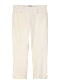 Stoffhose sheego "7/8-Hose Bengalinhose in 7/8-L&auml;nge mit Seitenschlitzen", Damen, Gr. 58, Normalgr&ouml;&szlig;en, beige (champagner), Elegant, schmal, Hosen Stoffhose