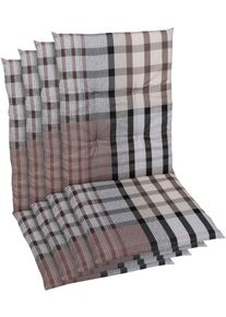 Sitzauflage GO-DE, braun, B:48cm H:5cm T:108cm, Baumwolle, Polyester, Polyurethan, Polsterauflagen, Sitzauflage, Ma&szlig;e ca.: 48 cm x 108 cm x 5 cm