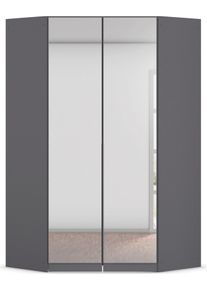 Kleiderschrank OTTO HOME "Eckschrank Mehrzweckschrank Ankleide Schlafzimmer Garderobe AGORDO", grau (graumetallic), B:117cm H:229cm T:117cm, Holzwerkstoff, Schr&auml;nke, Kleiderschrank, Graumetallic, voll ausgestattet mit viel Stauraum MADE IN GERMANY