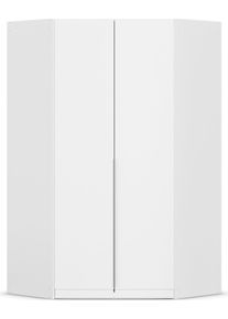 Kleiderschrank OTTO HOME "Eckschrank Mehrzweckschrank Ankleide Schlafzimmer Garderobe AGORDO", wei&szlig; (alpinwei&szlig;), B:117cm H:229cm T:117cm, Holzwerkstoff, Schr&auml;nke, Kleiderschrank, Wei&szlig;, voll ausgestattet mit viel Stauraum MADE IN GERMANY