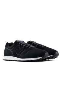Sneaker New Balance "373", Herren, Gr. 47,5, schwarz (magnet, grau matter), Leder, Textil, Schuhe Sneaker
