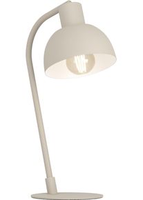 EGLO LED Tischleuchte "CAZALILLA", beige (schwarz, natur), 1, &Oslash; 19cm H: 41,3cm, 1 Stk., Leuchten, Tischlampe Skandinavisch, Retro Tischleuchte, Leselampe, E27 Fassung, LED Tischleuchte