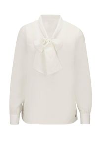 CR&Eacute;ATION L Schlupfbluse CREATION L "Modal-Bluse Schluppenbluse", Damen, Gr. 5, wei&szlig; (ecru), Web, Stoff, , Elegant, V-Ausschnitt, Blusen Schlupfbluse