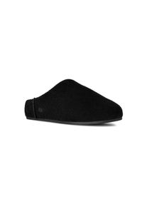 UGG Australia Pantoffel UGG "W ELEA SLIP-ON", Damen, Gr. 10 (41), schwarz, Veloursleder, Schuhe Pantoffel, Schlupfschuh, Hausschuh, Mule mit UGG-Logopr&auml;gung
