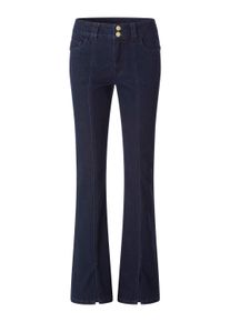 Bequeme Jeans Heine "Push-up-Jeans Push-up-Jeans im modischen Bootcut-Style", Damen, Gr. 38, Normalgr&ouml;&szlig;en, dunkelblau, DenimJeansWeb, , Elegant, slim fit, Jeans Bequeme Jeans