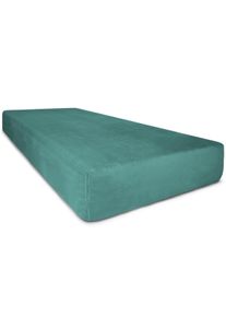 Spannbettlaken ASPERO "Flanell-Spannbettlaken PERPIGNAN", blau, B:180cm, Bettlaken, Spannbettlaken