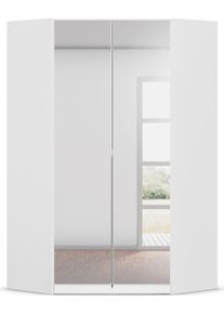 Kleiderschrank OTTO HOME "Eckschrank Mehrzweckschrank Ankleide Schlafzimmer Garderobe AGORDO", wei&szlig; (alpinwei&szlig;), B:117cm H:210cm T:117cm, Holzwerkstoff, Schr&auml;nke, Kleiderschrank, Wei&szlig;, voll ausgestattet mit viel Stauraum MADE IN GERMANY