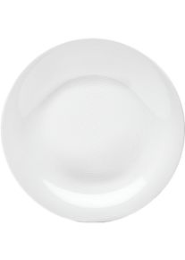Dessertteller Van Well "Teller Set, Jive, Teller 21 cm, 6 St&uuml;ck", wei&szlig;, H:2,5cm &Oslash;:21cm, Porzellan, Speiseteller, Dessertteller, dezentes Spiraldekor, sp&uuml;lmaschinen-und mikrowellengeeignet