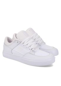 Sneaker DC Shoes "Onyx", Herren, Gr. 10,5, sanftes wei&szlig;, wei&szlig;, Obermaterial:58, 5% Leder, 32, 7% Synthetik, 8, 8% Polyester., Schuhe Sneaker