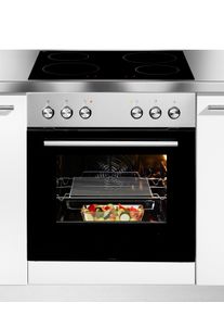 Amica Induktions Herd-Set "EHI 935 331 E", Energieeffizienz: A, edelstahl, Herdsets, Komfort pur: beste Sicht, leicht reinigen, sicher kochen, Induktions Herd-Set
