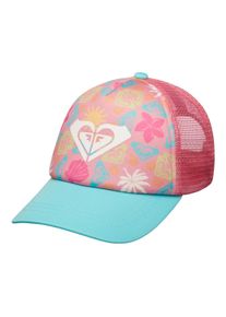 Trucker Cap ROXY "Sweet Emotions", Jungen, plumeria hippie hour diagonal, Kunstfaser, Caps Trucker Cap