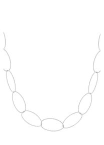 Adelia&acute;s Gliederkette ADELIA&acute;S "Halskette aus 304S-Edelstahl mit ovalen Gliedern 44 cm + 5 cm" Gr. 44, silberfarben, Halsketten, Damen, 44cm, Edelstahl, Gliederkette, Gro&szlig;e ovale Glieder pr&auml;gen diesen modischen Modeschmuck