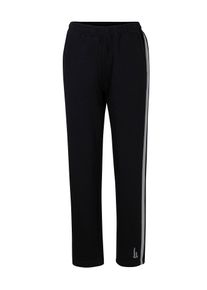 Jogginghose WITT "Freizeithose Freizeithose mit innenliegendem Zugband", Damen, Gr. 4/42, Normalgr&ouml;&szlig;en, schwarz-wei&szlig; (schwarz, hellgrau), Basic, gerade, Hosen Jogginghose