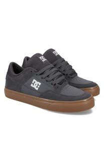 Sneaker DC Shoes "Onyx", Herren, Gr. 9,5, grau, gum, Obermaterial:58, 5% Leder, 32, 7% Synthetik, 8, 8% Polyester., Schuhe Sneaker