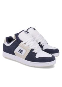 Skateschuh DC SHOES "Manteca 4 S", Herren, Gr. 9(42), blau (navy, sanftes wei&szlig;, wei&szlig;), Obermaterial:51, 2% Leder, 48, 8% Synthetik., Schuhe Skateschuh
