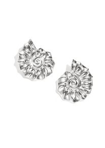 Adelia&acute;s Paar Ohrh&auml;nger ADELIA&acute;S "Ohrringe Ohrstecker in Muschelform aus Edelstahl", silber (silberfarben), Ohrringe, Damen, Einheitsgr&ouml;&szlig;e, Edelstahl, Paar Ohrh&auml;nger, Die spiralf&ouml;rmige Muschelform mit Rillen verleiht diesem Modeschmuck eine modische Note