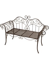 Gartenbank Garden Pleasure "Janne", schwarz, B:143cm H:93,5cm T:51cm, Stahl, Sitzb&auml;nke, Gartenbank