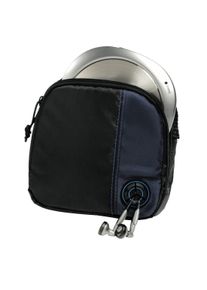 Hama CD-Player Tasche "Tasche f&uuml;r Discman und 3 CDs, Schwarz Blau, Trageriemen, Kabelausgang", schwarz, B/H/T: 16,5cm x 2,6cm x 19cm, Taschen, CD-Player Tasche