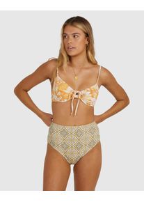 Bade-Shirt Billabong "Dalilah Ella", Damen, Gr. XS, Cup B, orange (rust), 95% Nylon, 5% Elasthan, Bikini-Oberteile Bade-Shirt