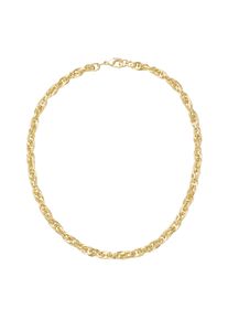 Collier Firetti "Schmuck Geschenk Tombak Halsschmuck Halskette Doppelankerkette 4-kant" Gr. 45, gold (gelbgoldfarben), Halsketten, Damen, 45, Tombak, L: 45 B: 7mm, Collier, Made in Germany, B:7mm