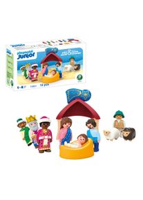 Konstruktions-Spielset Playmobil "Weihnachtskrippe (72001), JUNIOR", bunt, Spielbausteine, Kinder, Kunststoff, Konstruktions-Spielset, Made in Europe